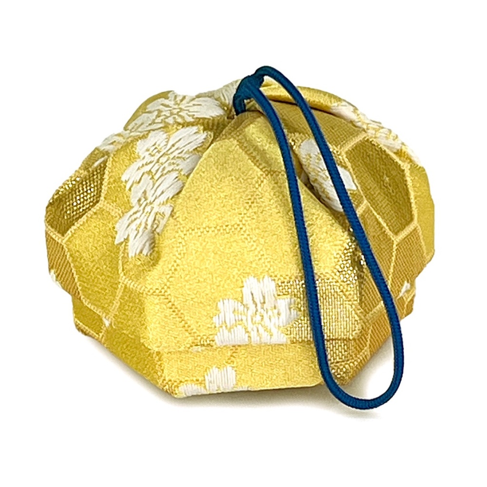 Japanese Traditional Gold Silk Coin Purse